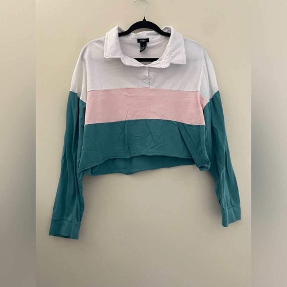 Rue 21 90’s Collared Crop Top - 1X‎